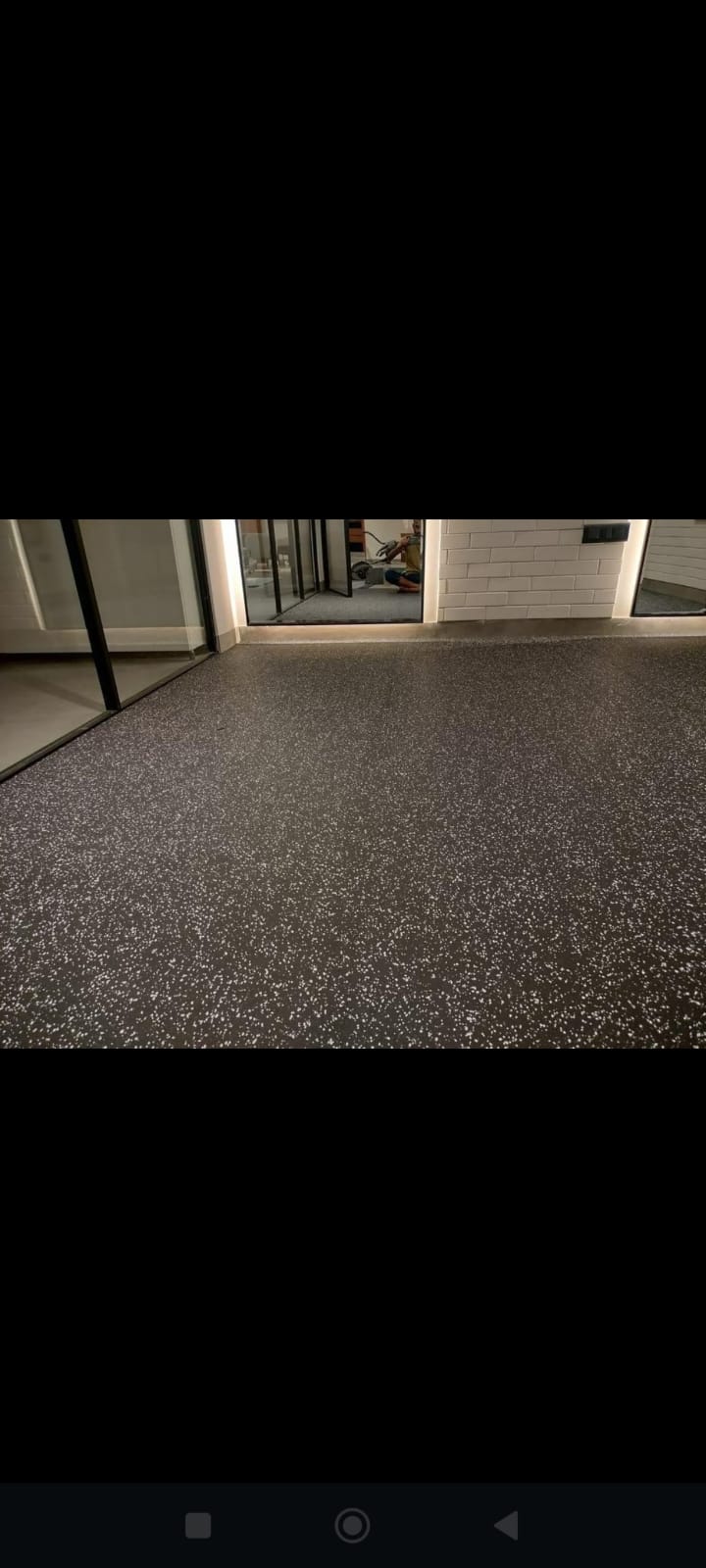 Industrial and commercial rubber flooring project installation